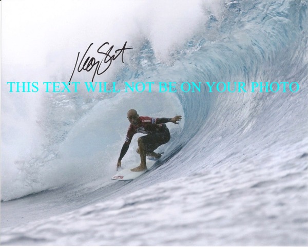 KELLY SLATER AUTOGRAPHED PHOTO, KELLY SLATER SIGNED PHOTO, KELLY SLATER AUTO