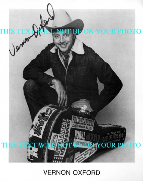 VERNON OXFORD REDNECK NATIONAL ANTHEM, VERNON OXFORD SIGNED PHOTO, VERNON OXFORD AUTOGRAPHED PICTURE