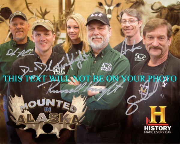 MOUNTED IN ALASKA CAST SIGNED PICTURE, MOUNTED IN ALASKA CAST AUTOGRAPHED PHOTO