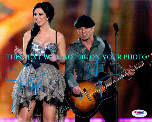 THOMPSON SQUARE SIGNED PICTURE, THOMPSON SQUARE AUTOGRAPHED PHOTO, THOMPSON SQUARE BAND