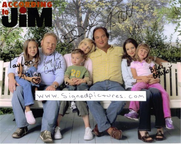 ACCORDING TO JIM CAST SIGNED AUTOGRAPH 8x10 PHOTO