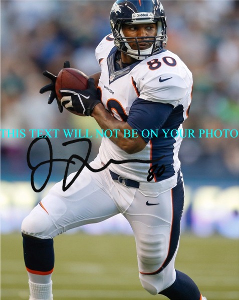 JULIUS THOMAS DENVER BRONCOS AUTOGRAPHED PHOTO, JULIUS THOMAS SIGNED PICTURE