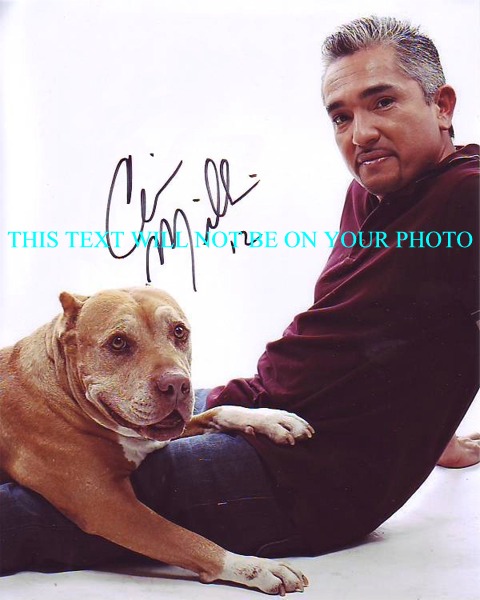 THE DOG WHISPERER AUTOGRAPHED PHOTO, THE DOG WHISPERER SIGNED 8x10 PICTURE