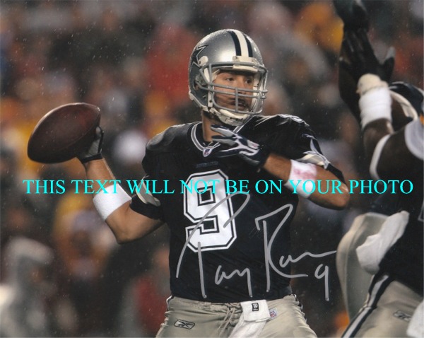 TONY ROMO AUTOGRAPHED PICTURE, TONY ROMO DALLAS COWBOYS SIGNED PHOTO