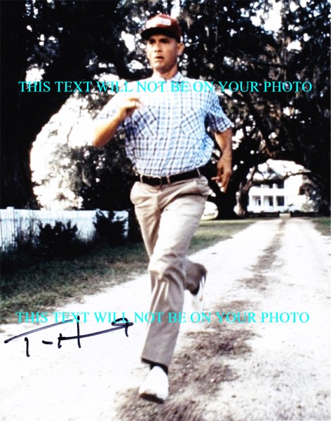 TOM HANKS FOREST GUMP AUTOGRAPHED PHOTO, TOM HANKS FOREST GUMP SIGNED PICTURE