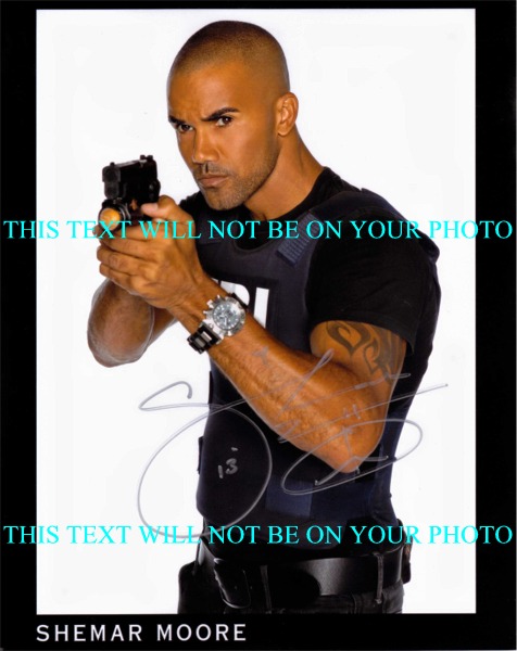 SHEMAR MOORE CRIMINAL MINDS AUTOGRAPHED PHOTO, SHEMAR MOORE CRIMINAL MINDS SIGNED PICTURE