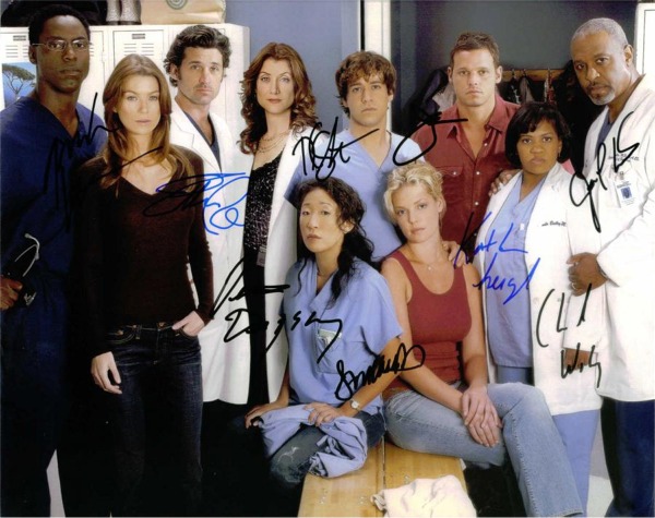 GREYS ANATOMY CAST SIGNED 8x10 PHOTO