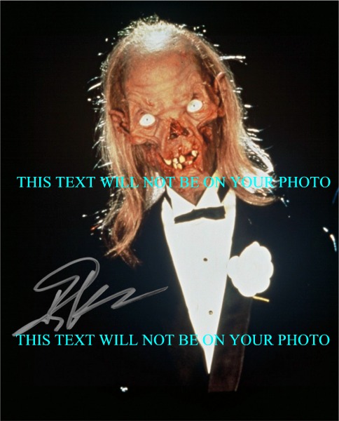 TALES FROM THE CRYPT AUTOGRAPHED PHOTO, TALES FROM THE CRYPT KEEPER SIGNED JOHN KASSIR 8x10 PICTURE