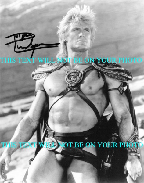 DOLPH LUNDGREN AUTOGRAPHED PHOTO, DOLPH LUNDGREN SIGNED 8X10 PICTURE