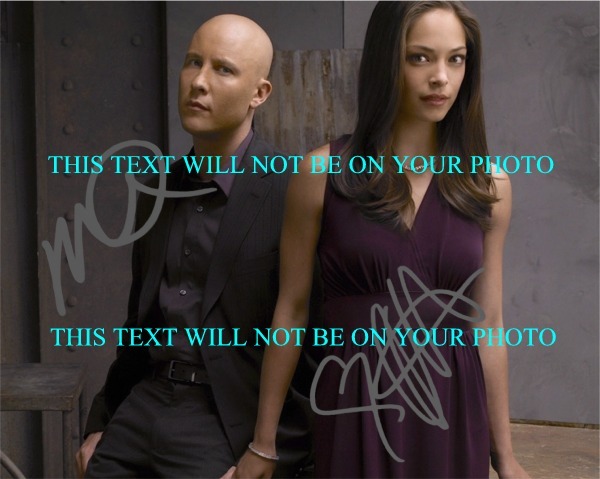 SMALLVILLE CAST SIGNED PHOTO, SMALLVILLE CAST AUTOGRAPHED 8x10 PHOTO MICHAEL ROSENBAUM KRISTIN KREUK