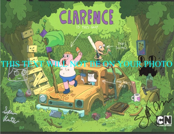 CLARENCE CAST AUTOGRAPHED PHOTO, CLARENCE TV SHOW CAST SIGNED 8x10 PICTURE