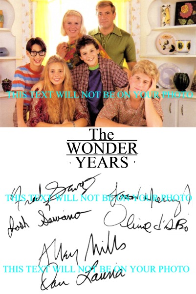 THE WONDER YEARS CAST AUTOGRAPHED PHOTO, THE WONDER YEARS CAST SIGNED 6x9 PICTURE FRED SAVAGE