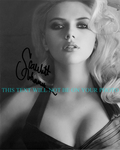SCARLETT JOHANSSON SIGNED PHOTO, SCARLETT JOHANSSON SEXY AUTOGRAPHED 8x10 PHOTO