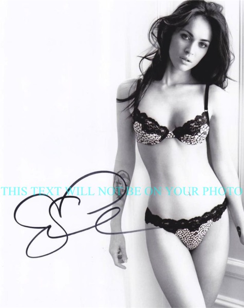 MEGAN FOX SEXY AUTOGRAPHED PHOTO, MEGAN FOX SIGNED 8x10 PHOTO,  MEGAN FOX BEAUTIFUL AUTOGRAPH PHOTO