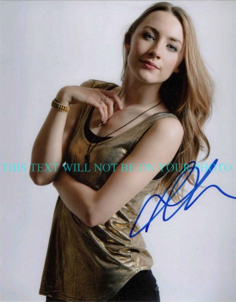 SAOIRSE RONAN SEXY SIGNED PHOTO, SAOIRSE RONAN AUTOGRAPHED 8x10 PHOTO, SAOIRSE RONAN AUTOGRAPH PHOTO