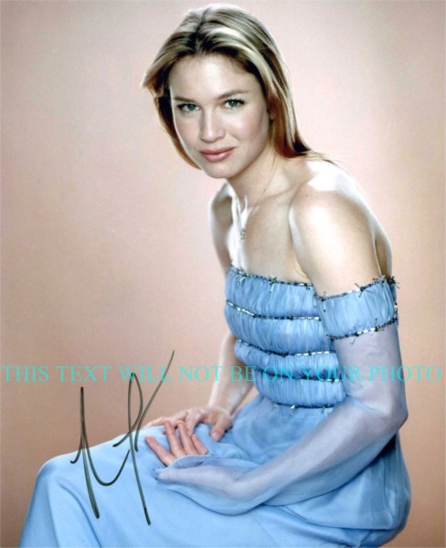 RENEE ZELLWEGER SEXY SIGNED PHOTO, RENEE ZELLWEGER AUTOGRAPHED 8x10 PHOTO, RENEE ZELLWEGER AUTOGRAPH