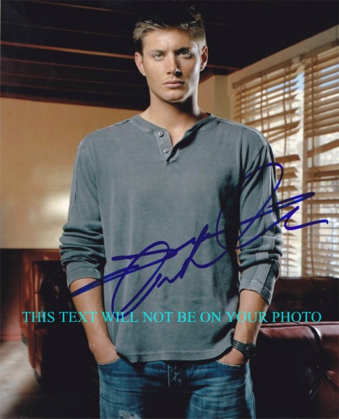JENSEN ACKLES AUTOGRAPHED PHOTO, JENSEN ACKLES SEXY SIGNED 8x10 PHOTO, JENSEN ACKLES AUTOGRAPH SUPER