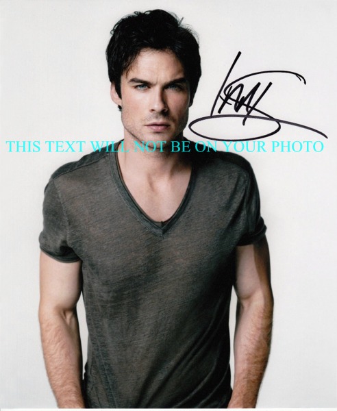 IAN SOMERHALDER SEXY SIGNED PHOTO, IAN SOMERHALDER AUTOGRAPHED 8x10 PHOTO, IAN SOMERHALDER AUTOGRAPH