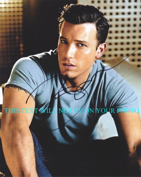 BEN AFFLECK AUTOGRAPHED PHOTO, BEN AFFLECK SIGNED 8x10 PHOTO, BEN AFFLECK AUTOGRAPH