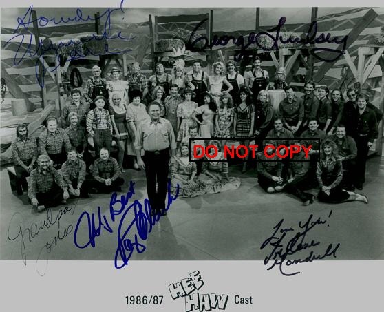 HEE HAW CAST SIGNED 8x10 PHOTO