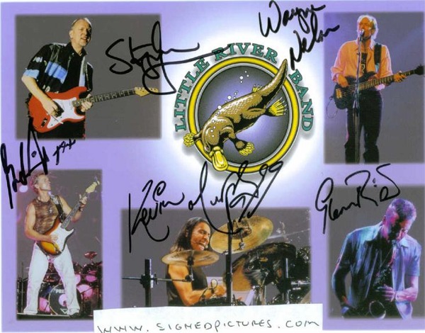 THE LITTLE RIVER BAND SIGNED 8x10 PHOTO