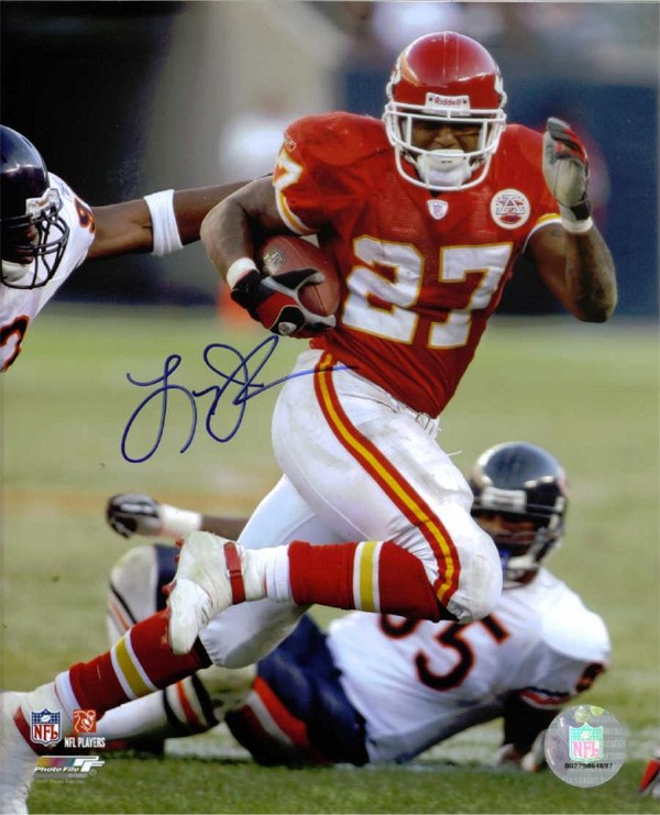 LARRY JOHNSON SIGNED 8x10 PHOTO