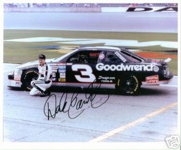 DALE EARNHARDT SIGNED 8x10 PHOTO