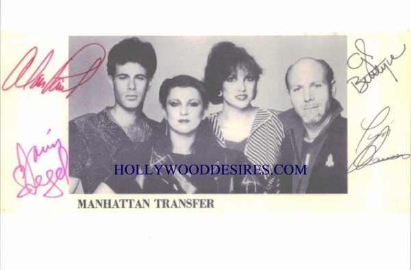 MANHATTAN TRANSFER SIGNED 6x9 PHOTO