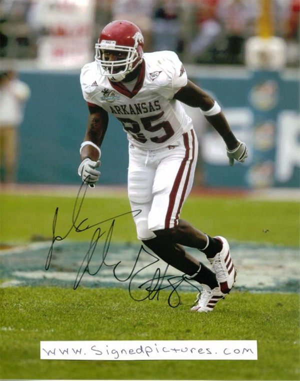 MARCUS MONK SIGNED 8x10 PHOTO, MARCUS MUNK AUTOGRAPHED PHOTO ARKANSAS