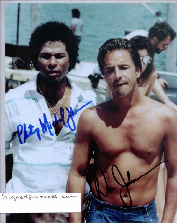 MIAMI VICE CAST SIGNED 8x10 PHOTO