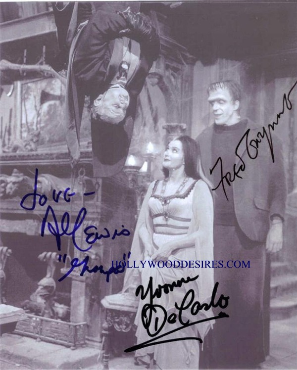 THE MUNSTERS CAST SIGNED 8x10 PHOTO