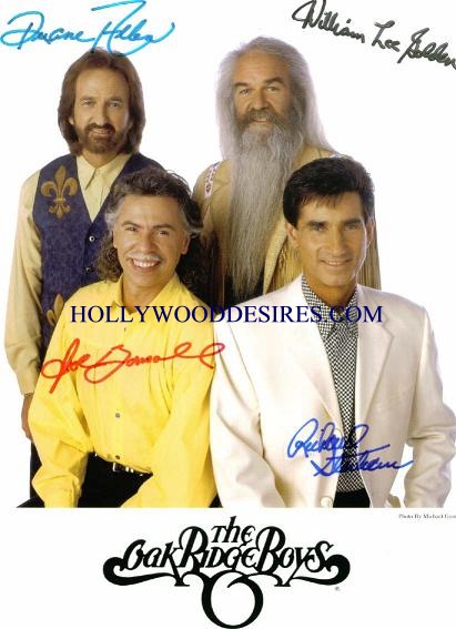 THE OAK RIDGE BOYS GROUP SIGNED 8x10 PHOTO