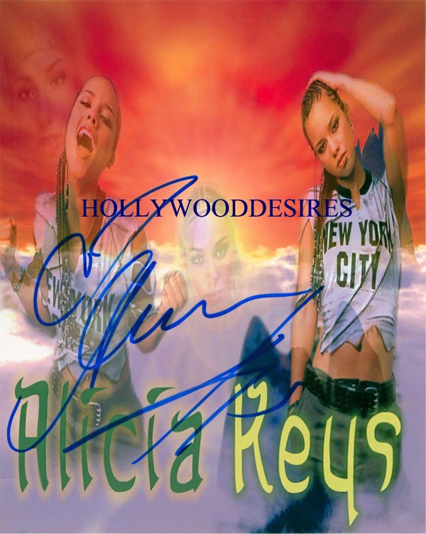 ALICIA KEYS SIGNED AUTOGRAPHED 8x10 PHOTO
