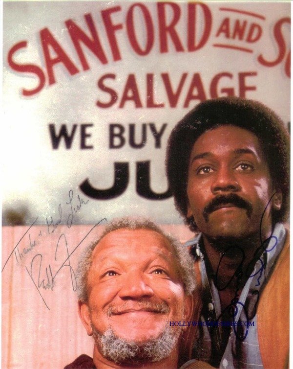 SANFORD AND SON CAST SIGNED 8x10 PHOTO