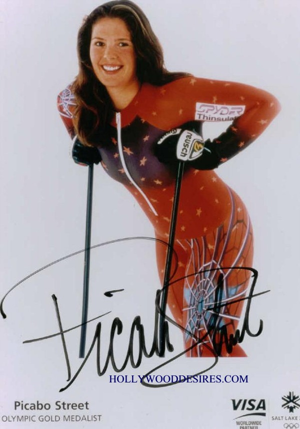 PICABO STREET SIGNED 8x10 PHOTO