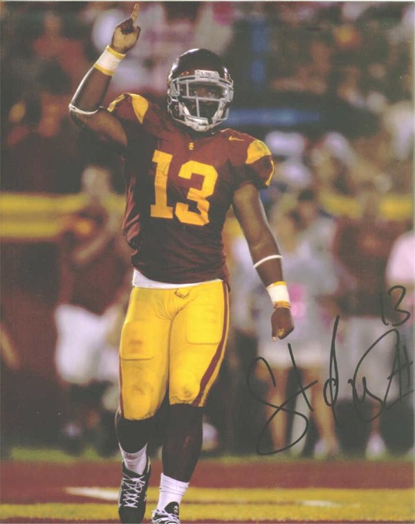 STAFON JOHNSON SIGNED 8x10 PHOTO