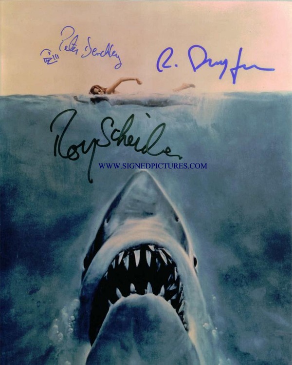 JAWS CAST SIGNED 8x10 PHOTO