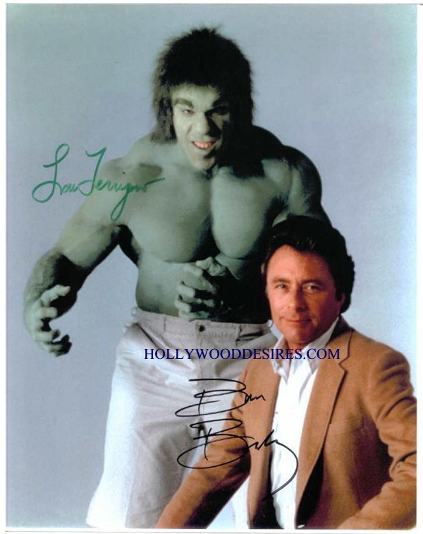 THE INCREDIBLE HULK SHOW CAST SIGNED 8x10 PHOTO