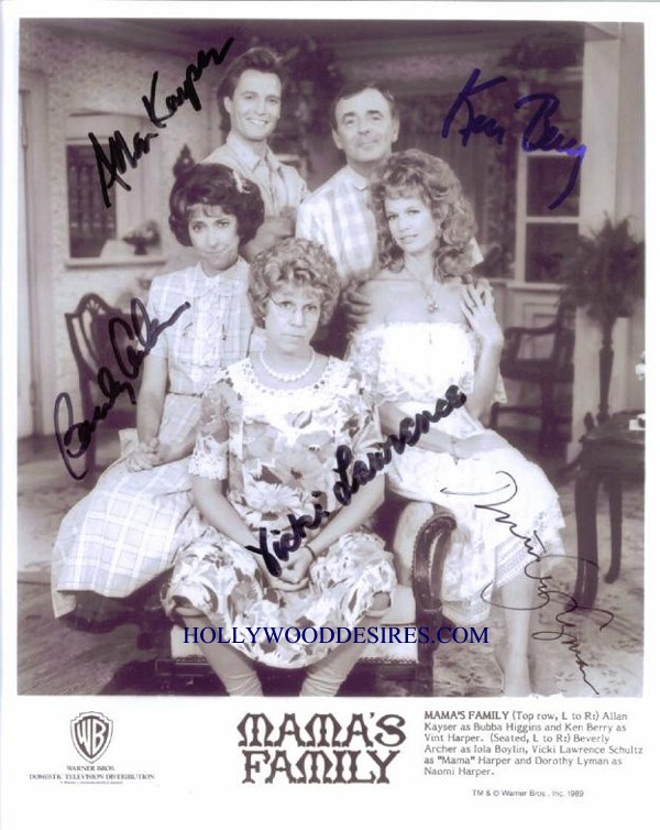 MAMAS FAMILY CAST SIGNED 8x10 PHOTO