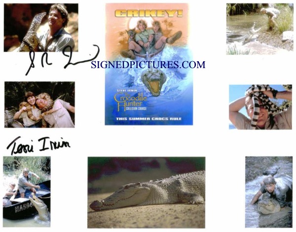 THE CROCODILE HUNTER CAST SIGNED 8x10 PHOTO