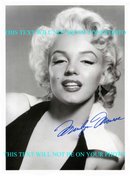 MARILYN MONROE AUTOGRAPHED PHOTO, MARILYN MONROE SIGNED 8x10 PHOTO