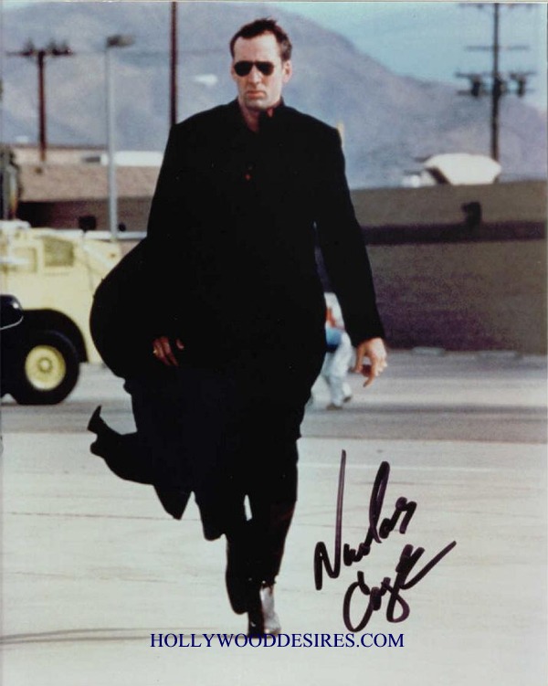 NICHOLAS CAGE AUTOGRAPHED 8x10 PHOTO