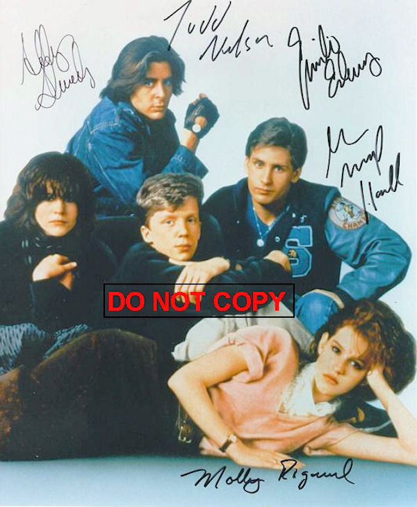 The Breakfast Club Cast Signed Autograph
