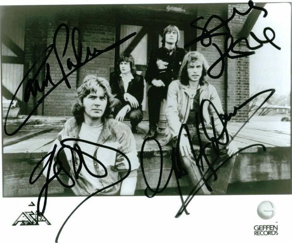 ASIA BAND SIGNED 8x10 PHOTO
