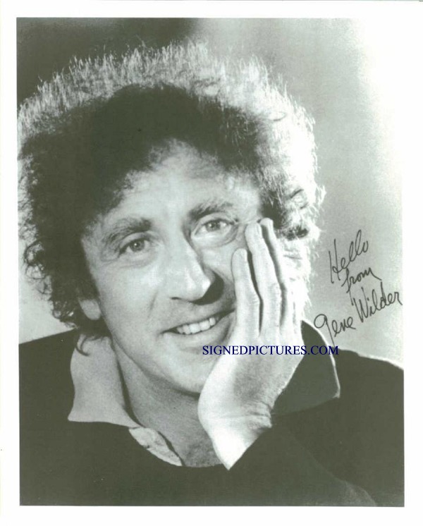GENE WILDER AUTOGRAPHED 8x10 PHOTO