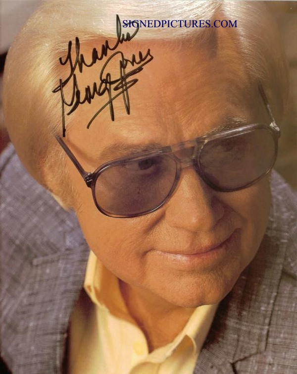 GEORGE JONES AUTOGRAPHED 8x10 PHOTO