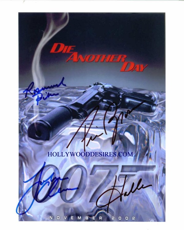 007 JAMES BOND DIE ANOTHER DAY CAST SIGNED PHOTO