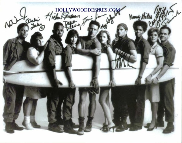 CHINA BEACH CAST SIGNED AUTOGRAPHED 8x10 PHOTO