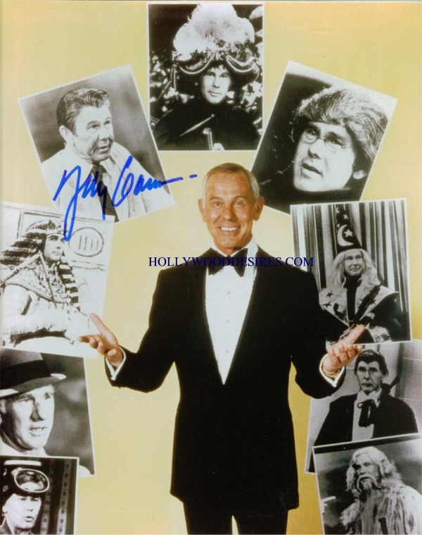 JOHNNY CARSON SIGNED 8x10 PHOTO