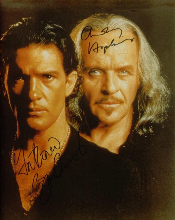 ANTONIO BANDERAS AND ANTHONY HOPKINS SIGNED